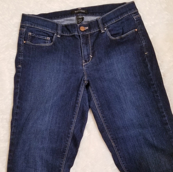 White House Black Market Noir Crop Leg Jeans - Picture 12 of 12